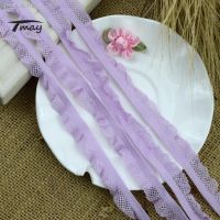 ◇♧❁ 1611 SOFT Touch Lilac elastics Elastic Bands Trim Underwear Bra Stretch Mesh Lace Fabric DIY Sewing Ribbon Tape Baby Headbands