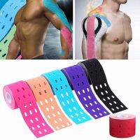 [Sell Well]5ซม. X 5ซม. Perforated Elastic Adhesive Kinesiology Tape Breathable Muscle Protection GymKnee Pain Protector With Holes