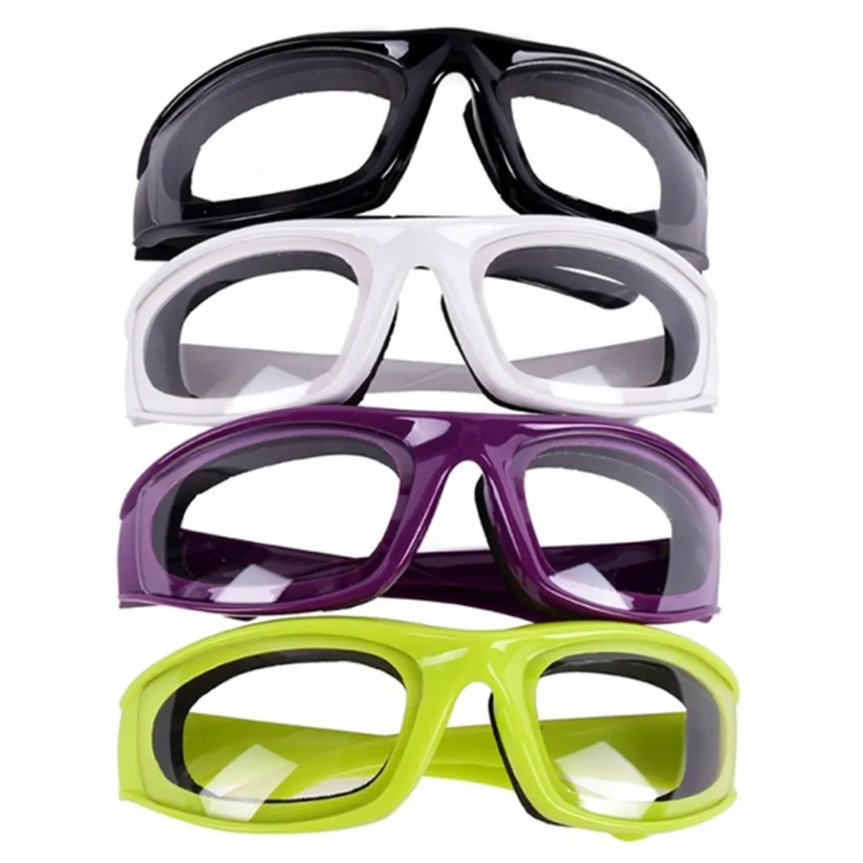  Onion Goggles Tear Free Purple Chopping Kitchen BBQ Glasses:  Home & Kitchen