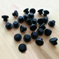 Hitam bulat karet silikon padat segel lubang colokan Blanking tutup ujung sumbat segel 3mm-14mm tutup karet lubang debu Solid colokan