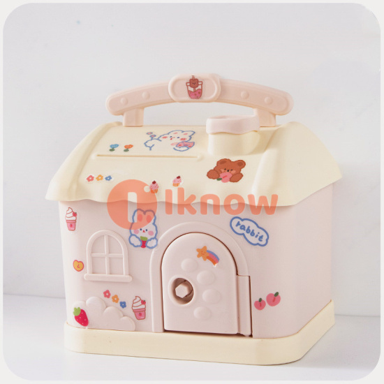 I know new girl s large-capacity piggy bank only goes in and out of the - ảnh sản phẩm 1