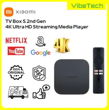 World Premiere Global Version Xiaomi Mi TV Box S(2nd Gen) 4K Ultra HD BT5.2  2GB 8GB Google TV Google Assistant Smart TV Box