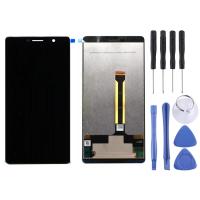 หน้าจอ LCD และ Digitizer ประกอบเต็มตัวเครื่องสำหรับ Nokia 7 Plus/E9บวก (สีดำ)