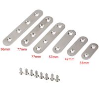 ❇○ 2Pcs Stainless Steel Corner Brackets Flat Straight Bracket Mending Plates Repair Fixing Joining for Furniture Corner Protectors