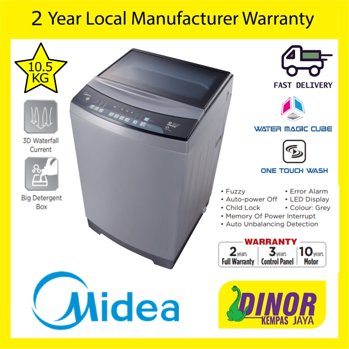 midea washing machine 12.5 kg