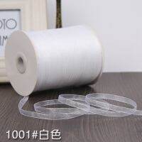 【hot】！ (10 Meters/lot) 1/4(6mm) Organza silk Wedding Invitation Card Wrapping Scrapbooking Supplies Riband