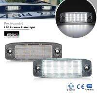 หลอดไฟหมายเลขป้ายทะเบียนรถ Led สีขาวรถหลังสำหรับ Hyundai Tucson 2005 2006 2007 2008 2009 2ชิ้น