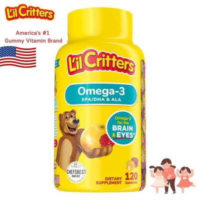 Lil Critters Omega-3 Raspberry-Lemonade 120 Gummies-lilcritters