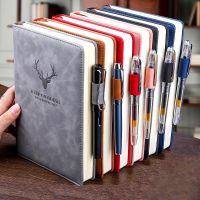《   CYUCHEN KK 》360หน้า Super Thick Wax Sense Leather A5 Journal Notebook Daily Business Office Work Notebooks Notepad Diary School Supplies