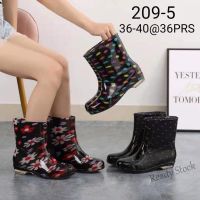 【hot sale】 ▧☼▲ B53 BOTA WOMENS FLOWERS DESIGN RAINSHOES RAIN SEASONAL RAIN BOOTS