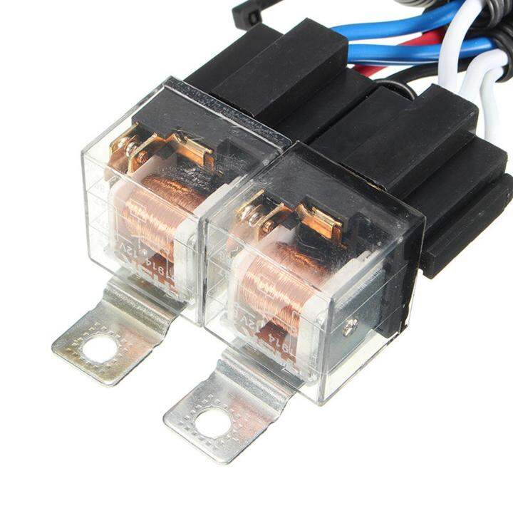 Dovewill Automotive H4 Headlight Relay Harness Halogen Lamp Brightening ...