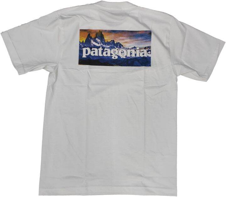 patagonia-เสื้อยืด-คอกลม-แขนสั้น-แฟชั่น-ลายภูเขา-พาตาโกเนีย-ปาตาโกเนีย-unisex