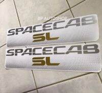 สติ๊กเกอร์ SPACECAB SL ติดกระจกแคปรถ ISUZU ปี90