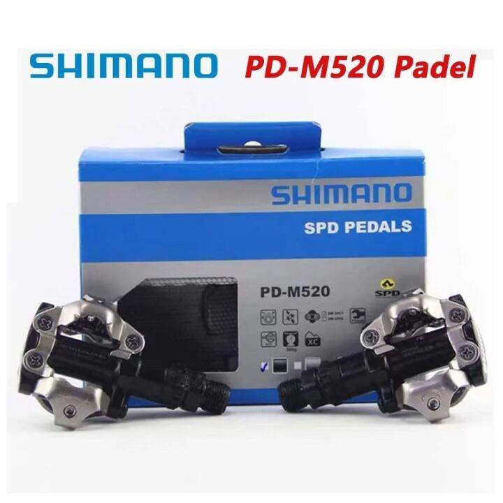 shimano-m520-pd-จักรยานเสือภูเขา-mtb-m540ของแท้-แป้นถีบจักรยานล็อคด้วยตัวเองแป้นเหยียบพร้อมอุปกรณ์เสริม-sm-sh51-mtb