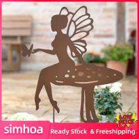 Simhoa Fairy Silhouette เดิมพันสวนของประดับตกแต่งสำหรับป้ายสนามสนามหญ้าลานบ้าน