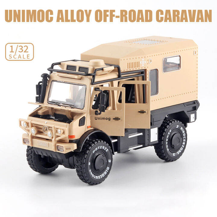 1-28-unimog-u5000-rv-orv-off-road-รถ-motorhom-รถรุ่น-diecasts-amp-ของเล่นยานพาหนะรถของเล่นเด็กของเล่นสำหรับของขวัญเด็ก