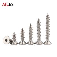 M2 M2.3 M2.6 304Stainless Steel Self Tapping Hexagon Flat Countersunk Screws 4 5 6 8 10 20mm Length Nails Screws  Fasteners