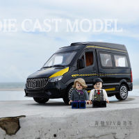 1:24 -Benz MPV จำลองสูง Diecast โลหะผสมรุ่นรถเสียงดึงกลับคอลเลกชันเด็กของเล่นของขวัญ A466