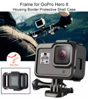 Frame for GoPro Hero 8 Housing รอบ สำหรับ GoPro Hero 8 Housing เปลือกป้องกันขอบเคสสำหรับ Hero 8 สีดำอย่างรวดเร็วซิปและสกรูที่เคลื่อนย้าย