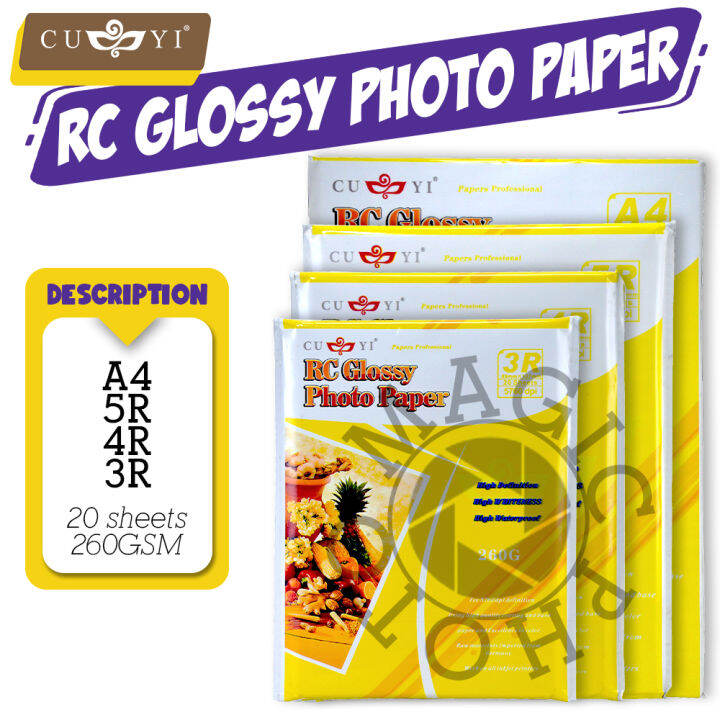 Magic photo CUYI RC High Glossy Photo Paper , Resin Coated Inkjet Photo