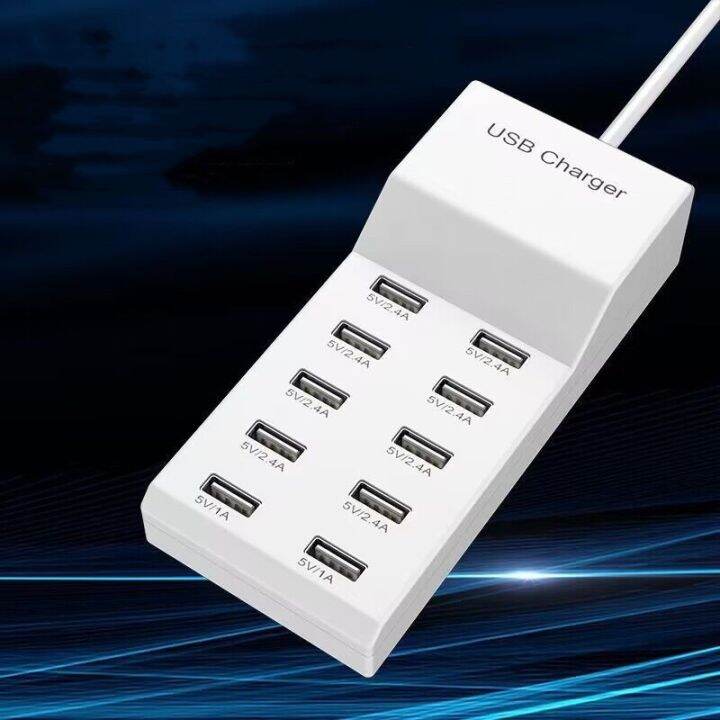 10พอร์ต50วัตต์10a-5โวลต์2-4a-usb-hub-ผนังไฟ-ac-ชาร์จแถบอะแดปเตอร์ท่องเที่ยวสหรัฐสหภาพยุโรปเสียบสำหรับ-ซัมซุง-xiaomi-ศัพท์มือถือ