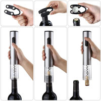 Dry Battery Electric Wine Opener Automatic Bottle Opener Corkscrew Professional Red Wine Opener Foil Cutter Set for Kitchen Tool