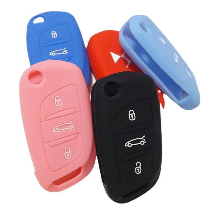 dfthrghd-keyless-entry-folding-remote-key-fob-silicon-cover-for-citroen-ds3-ds4-ds5-ds6-flip-key-case-3-button