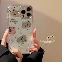 เคสโทรศัพท์กระจกแมวสีสันสดใสน่ารักสำหรับ Iphone14pro/14/13pro/11/12/13Promax เคส TPU นิ่ม