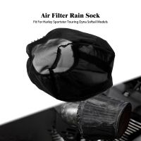 】【=-【 Motorcycle Air Cleaner Protective Cover Heavy Breather Air Filter Rain Sock Waterproof For Harley Sportster Touring Softail Dyna