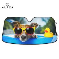 Funny Dog Personality Windshield Sunshade Car Window Windscreen Cover Sun Shade Auto Sun Visor Car-covers Car Solar Protection