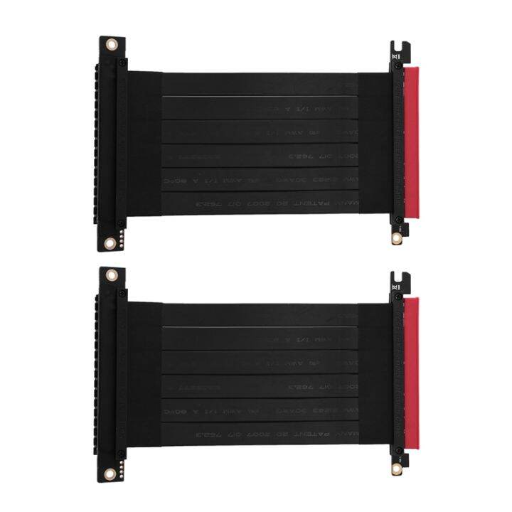 2X PCIExpress 3.0 16X to PCIe X16 Riser Extension Cable Image Cards