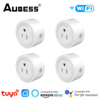 4Pcs 10A US WiFi TUYA Smart Plug Socket รีโมทคอนลเครื่องใช้ในบ้าน Smart Living ทำงานร่วมกับ Alexa Home