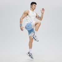 OMG tide brand summer cotton sports fitness vest sleeveless mens high stretch breathable sweat-absorbing t-shirt training top Original