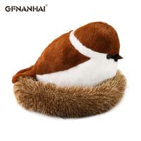 【CW】1pc Lifelike Animal Bird Sparrow Plush Toys Stuffed Sparrow Dolls Pillow Kid Children Baby Toys Boys Girls Birthday Gift