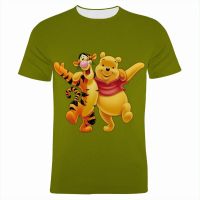 Womens T-shirt Fashion Disney The Tigger Movie 3D Print Men T Shirts Summer Cartoon Anime Clothes For Children