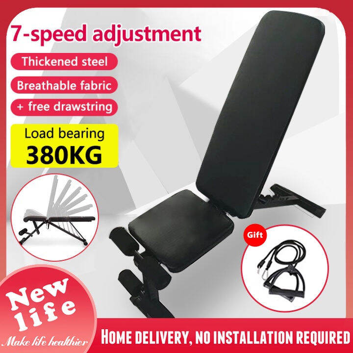 Adjustable dumbbell bench, bench press, barbell set, bench press