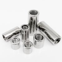 2/10pcs M3 M4 M5 M6 M8 M10 304 Stainless Steel Extend Long Lengthen Round Coupling Nut Connector Joint Sleeve Nut High Quality