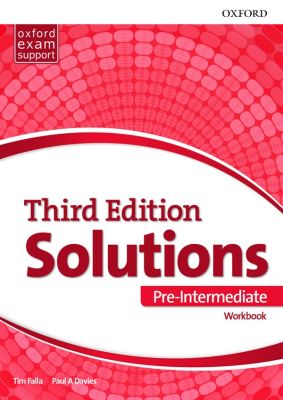 Bundanjai (หนังสือคู่มือเรียนสอบ) Solutions 3rd ED Pre Intermediate Workbook (P)