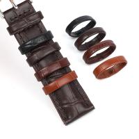 □■ 10pcs Genuine Leather Watch Band Ring DIY Men Belt Keeper Ring Hoop Loop Black Brown Watchband Holder Watch Accessories 14-26mm