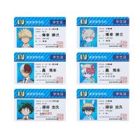 SFHDF บัตรอาหารโรงเรียน PVC Katsuki อนิเมะแฟนๆอุปกรณ์ต่อพ่วงของเล่นคอสเพลย์ฮีโร่ของฉันสะสมการ์ดครู Allmight Midoriya บัตรนักเรียน