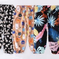 Boys Pants Sleepwear New Young Children Cropped Teenager Bottoms Printed Trousers