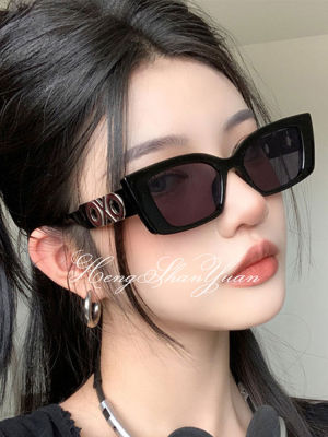 HengShanYuan แว่นตากันแดดผู้หญิง,แว่นตากันแดดกลม Cewek Seksi กรอบขนาดเล็กอเมริกันแว่นตาสไตล์มิลเลนเนียม Y2K อินสเตทถ่ายภาพ