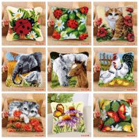 Bird Carpet Embroidery Fits Foamiran For Flowers Latch Hook Rug Kits Needlework Set With Latch Hook Pillow Do It Yourself Rugs