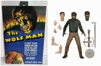 Neca Universal Monster Wolf Man Werewolf เวอร์ชั่นสีดำและสีขาวรุ่น7นิ้วตุ๊กตาเคลื่อนย้ายได้