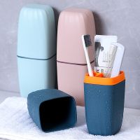 【CW】✘☄  Toothbrush Toothpaste Holder Cup Outdoor Camping Shaving Organizer Accessories