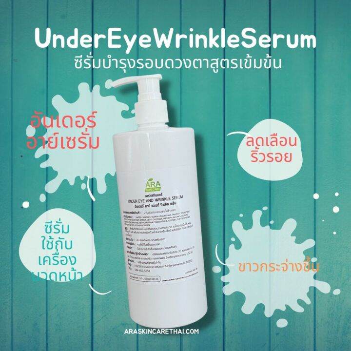 อันเดอร์อาย์เซรั่มundereye-and-wrinkleสูตรคลีนิค-ใช้กับเครื่องผลักวิตามิน-เครื่องโมโสหรือโฟโน