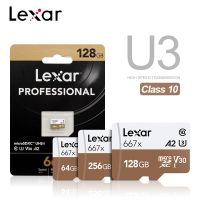 Original Lexar 667X Micro SD การ์ดหน่วยความจำ A2ความเร็วสูง100เมกะไบต์/วินาที256GB 128GB 64GB SDXC V30 Class 10 UHS-I สำหรับ1080P Full-HD 3D 4K วิดีโอ