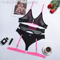 【CW】☸  Size Transparent Bodysuit Set Woman Costumes Garter Thongs Babydoll