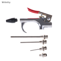 Witkitty 5pcs Air Compressor blow Kit หัวฉีดอัตราเงินเฟ้อเข็มสเปรย์เป่าปืนเครื่องมือใหม่