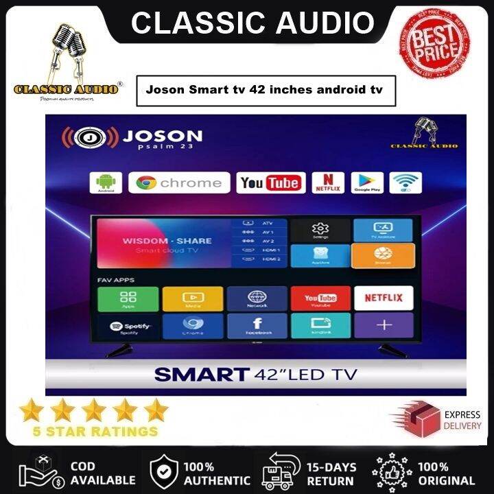 Joson Smart tv 42 inches By Classic Audio android tv 42 inch smart led